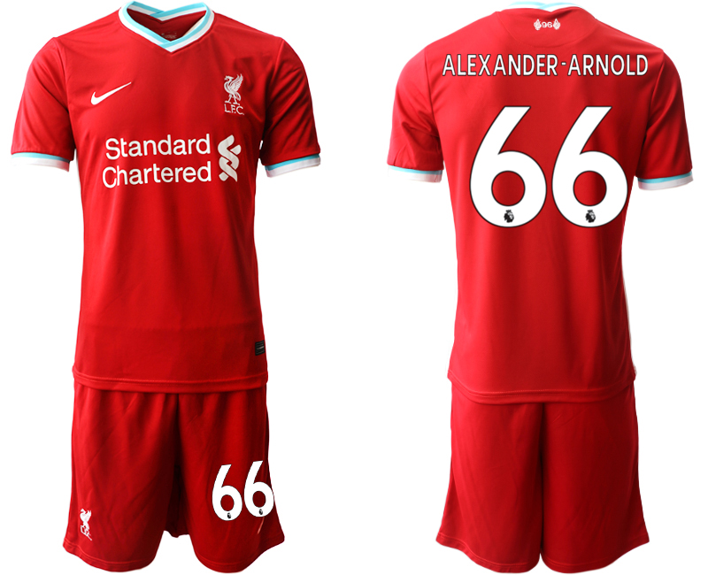 Men 2020-2021 club Liverpool home #66 red Soccer Jerseys